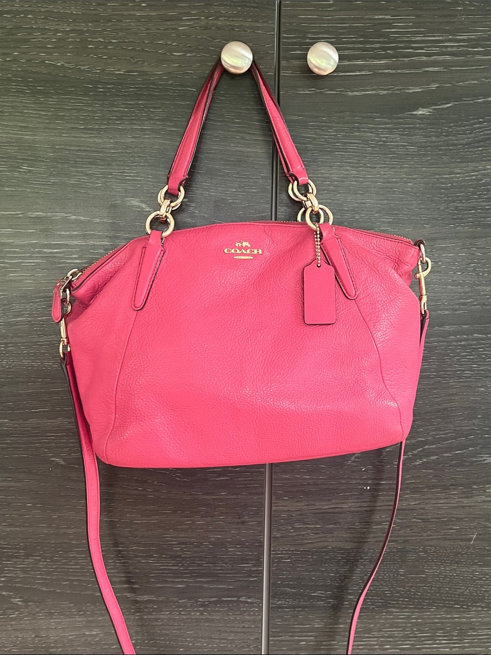 Coach Fuchsia Satchel Dome Bag